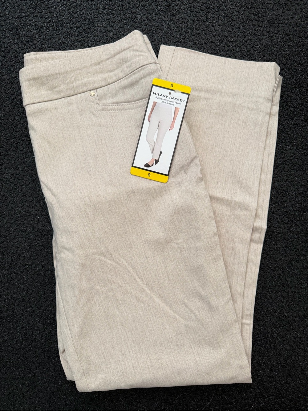Hilary Radley Light Beige Ponte Skinny Pants